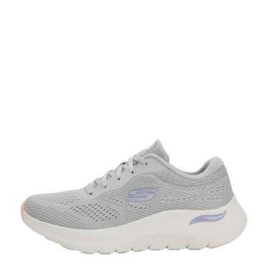 Imagem de Tenis Feminino Skechers Arch Fit 2.0 Big League REF: 150051-BR, Cinza,