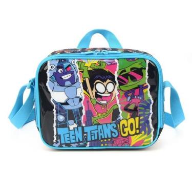 Imagem de Lancheira Jovens Titans 37873 - Infantil - Luxcel, Azul