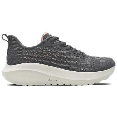Imagem de Tênis Infantil Olympikus Acqua Running e Escolar, Chumbo, Rosa, 36