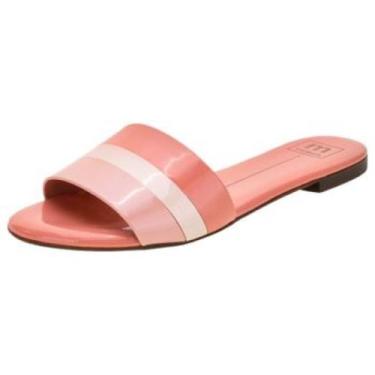 Imagem de Sandália Rasteirinha Slide Casual Feminina Verniz Moleca Rasteira 5429