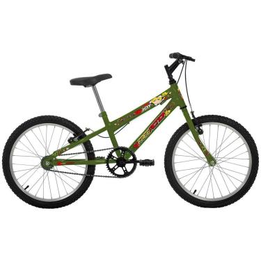 Imagem de Bicicleta Joy Mountain Bike Aro 20 Quadro Aço 1v V-Brake Verde Militar Free Action