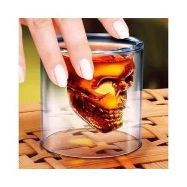 Imagem de Copo Caveira De Vidro 150 Ml - doomed