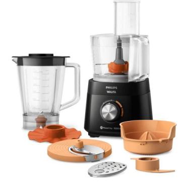 Imagem de Multiprocessador PowerChop 1000 Philips Walita Preto 1000W - HR7304, 2