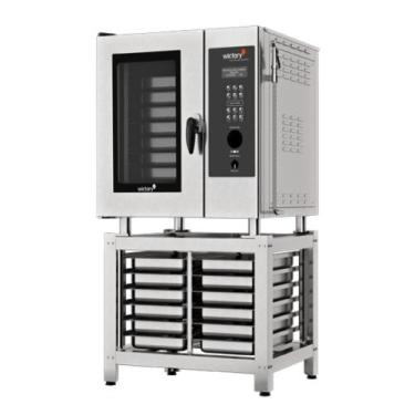 Imagem de Forno Combinado Eletrico Wcpr-08 Com Cavalete Trifásico 220V Gn - Wict