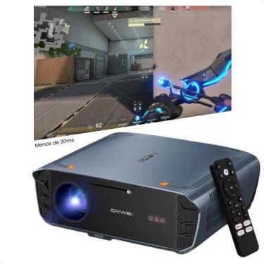 Imagem de Projetor Smart Caiwei S7 2000 ANSI Lumens Com Android 14 Bluetooth 5.4