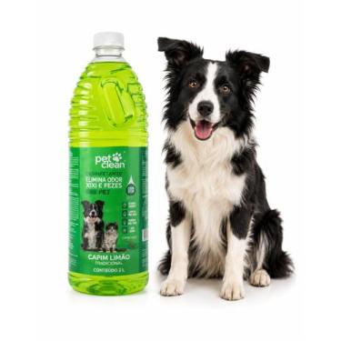 Imagem de Desinfetante Elimina Odor Xixi Fezes 2l Pet Clean Citronela
