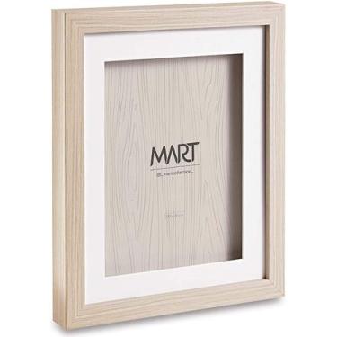 Imagem de Porta Retrato em MDF Marfim e Branco 15X20 cm  MART