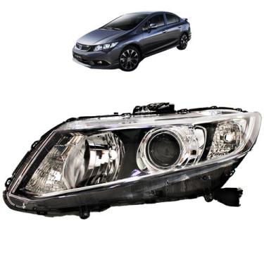 Imagem de Farol Civic 2013 2014 15 16 Elétrico com Motor Foco Duplo LE - Prime