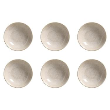 Imagem de Conjunto de Cumbucas Orgânico Latte 520ML 6 Peças Stoneware para Sopas e Sobremesas Off White Porto Brasil