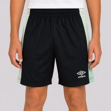 Imagem de Calção Umbro Pro 5 Juvenil Preto, 8 ANOS