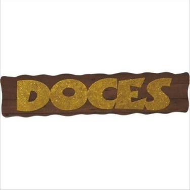 Imagem de Painel Relevo para Decoração Junino Letreiro Doces - Piffer