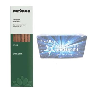 Imagem de Incenso Mirra Nirvana Natural Defumador Divino Limpeza Espiritual Lar 