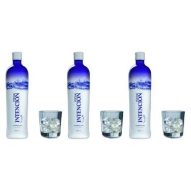 Imagem de Kit 03 Vodka Intencion 5x Destilada Garrafa 900ml
