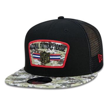 Imagem de Boné 9Fifty Trucker NFL Official Logo Salute To Service NFL Snapback Aba Reta New Era Masculino-Masculino