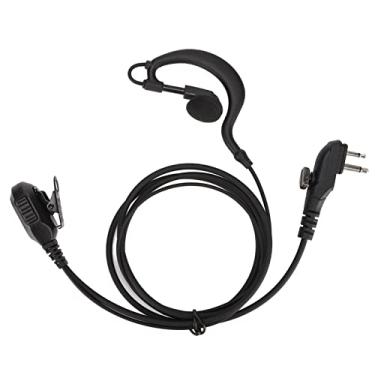 Imagem de Fone de ouvido com rádio de 2 vias, fone de ouvido walkie talkie flexível e resistente, design ergonômico para TC ‑ 446S para TD510