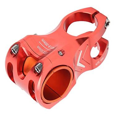 Imagem de Haste do guidão de bicicleta MTB, proteção contra ferrugem 31,8/35mm resistente ao desgaste antivibração antiderrapante haste da haste da bicicleta substituição da haste para(S50 vermelho)