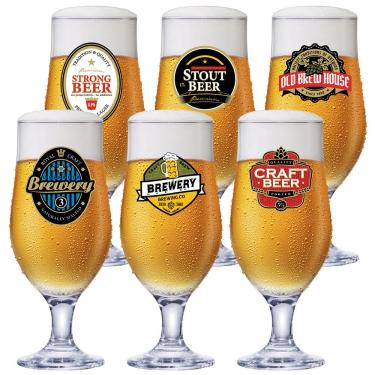 Imagem de Conjunto de Taças para Cerveja Ruvolo Royal Beer 330 ml – 6 Peças 
