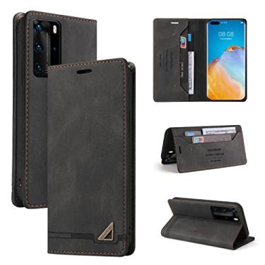 Imagem de For Huawei P40 Pro Skin Feel Anti-theft Brush Horizontal Flip Leather Case with Holder & Card Slots & Wallet