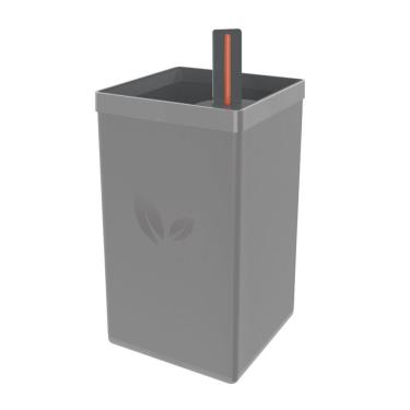 Imagem de Vaso Autoirrigável Tramontina em Polipropileno Cinza 800 ml Tramontina