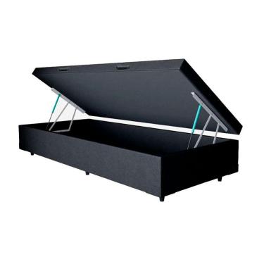 Imagem de Baú Box Solteiro - eShop Casa - Couro Preto