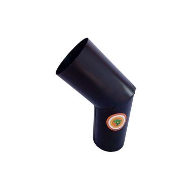 Imagem de Curva Para Tubo De Chaminé Preto Diâmetro 20cm