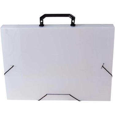 Imagem de Maleta Plastica Com Alca Dellosmile Oficio Cristal