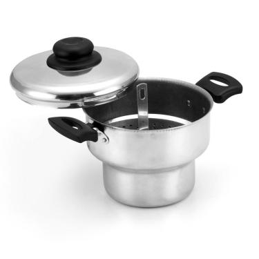 Imagem de Cuscuzeiro De Alumínio Polido Panela Cuscuz 18cm