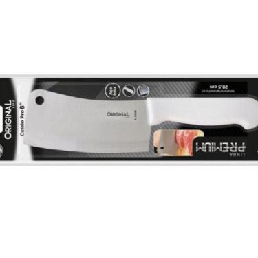 Imagem de Faca Fação Cutelo Açougueiro Cozinha Profissional Aço Inox 6