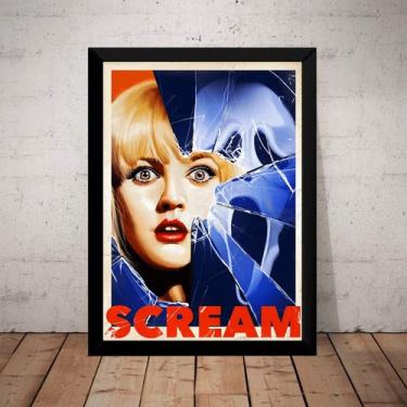 Imagem de Quadro Filme Panico Scream Terror Arte Poster Moldurado