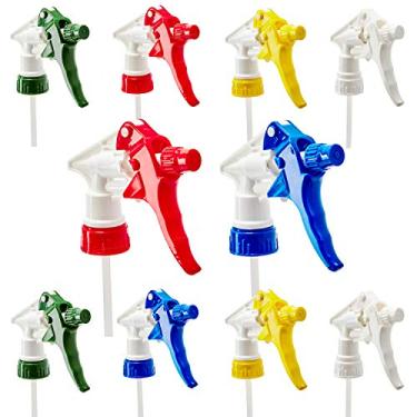 Imagem de Pacote com 10 cabeças de spray resistente a vazamentos Não incluídas. Pulverizador industrial para detalhes de carros, limpeza de janelas e fornecimento de contenção de baixa fadiga e bocal para garrafa de 946 ml