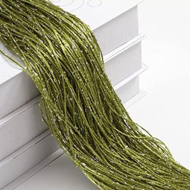 Imagem de 1x2m borla brilhante linha prata corda cortina divisor de sala de estar casamento faça você mesmo decoração de casa, cor 7,1x2m