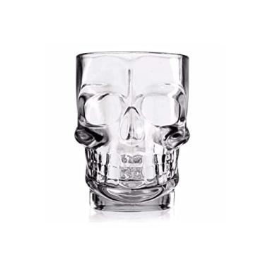 Imagem de Caneca para Chopp Caveira Rock Style 510ml Vidro Lyor Cor:Transparente