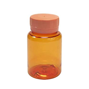 Imagem de Pote Para Cápsulas Pet 100ml C/Tampa Lacre (20 Unidades) (Laranja)