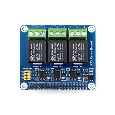 Imagem de Waveshare Raspberry Pi Expansion Board Power Relay Board Module Kit for Raspberry Pi 3 2 A+ B+ 2B 3B,Remote Control Make Home Appliances Intelligent