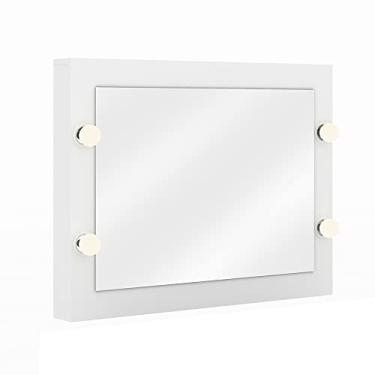 Imagem de Espelho de Penteadeira Suspensa para Quarto Decorativa PE2006 MPD Branco G69 - Gran Belo