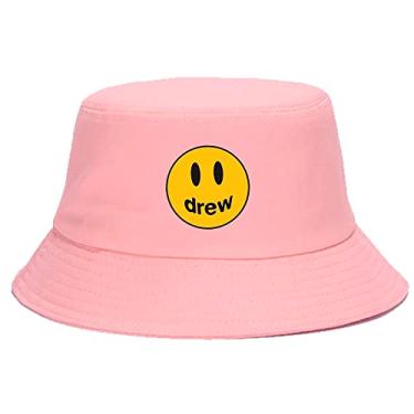 Imagem de Chapéu Bucket Hat Justin Bieber Smile Cor:Rosa;Tamanho:Único;Genero:Unissex