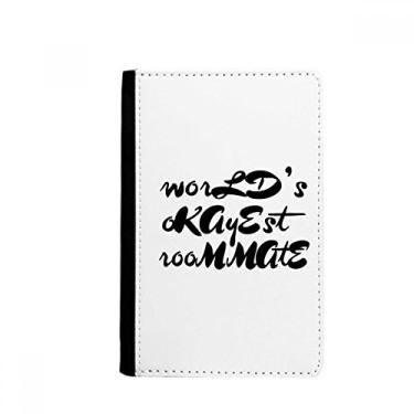 Imagem de World's Okayest Roommate Temporada Formatura Porta Passaporte Notecase Burse Carteira Carteira Carteira Cartão, Multicolor