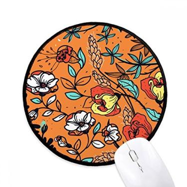 Imagem de Mouse pad Orange Modern Art Lily Camellia para computador