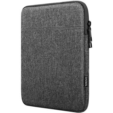 Imagem de TiMOVO Capa para tablet de 8 a 9 polegadas para iPad Mini 6, iPad Mini 5/4/3/2/1, Galaxy Tab A7 Lite 8.7/Tab A 8.0/Tab A 8.4, Fire HD 8 e 8 Plus 2020, bolsa protetora portátil com bolsos, cinza escuro