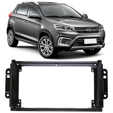 Imagem de Moldura De Painel 2 Din Chery Tiggo 2 9" Para Cd Dvd MP5 2 Dins - Black Piano