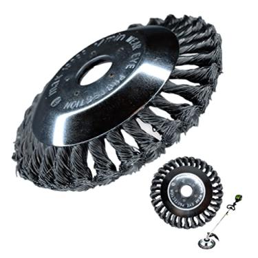 Imagem de Escova de Aço para Roçadeira Profissional 6" Pol Limpa Tudo