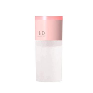 Imagem de REJOON umidificador 500ML novo umidificador de ar carregável criativo anel de neblina difusor de ar de grande capacidade grande atomizador de volume de neblina com luz noturna branca (cor: rosa)