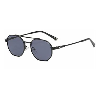 Imagem de Óculos de Sol Redondos Masculino Feminino Armação de Metal Retro Óculos de Sol Vintage Gafa Oculos De Sol Óculos UV400,C07 Preto Preto,Tamanho Único