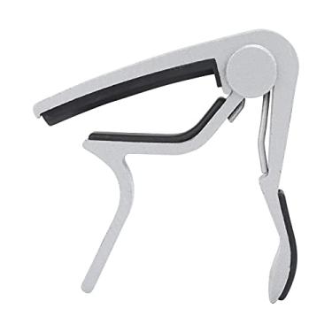 Imagem de Capo de liga de zinco, acessórios de reparo de instrumentos acessórios de guitarra capo de guitarra para bandolim para banjo(Prata)