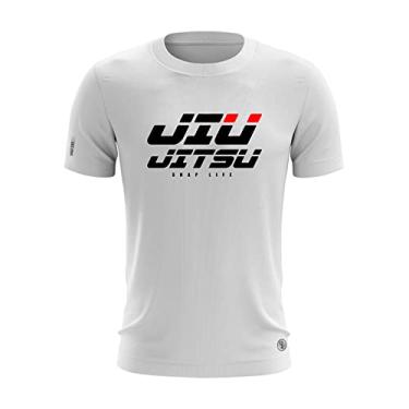 Imagem de Camiseta Treino Shap Life Jiu Jitsu Academia Corrida Gym Cor:Branco;Tamanho:G