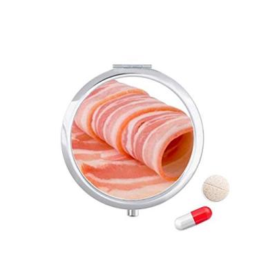 Imagem de Rolo de cordeiro com textura de alimentos e carnes cruas, caixa de armazenamento de remédios