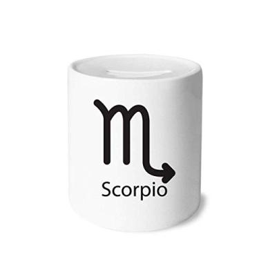 Imagem de DIYthinker Novembro, outubro, Constelação de Escorpião, Porta-moedas de cerâmica, presente de cofrinho