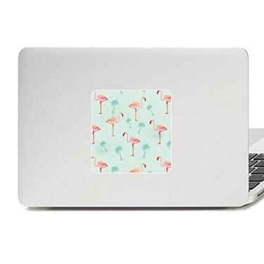 Imagem de Adesivo de vinil para laptop com estampa de flamingo rosa para decoração de PC