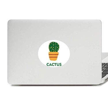 Imagem de Adesivo de vinil com emblema de planta verde cacto, suculentas