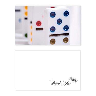 Imagem de Pai Gow Dominoes Dice Gambling Thank You Card Birthday Paper Greeting Wedding Repreciation